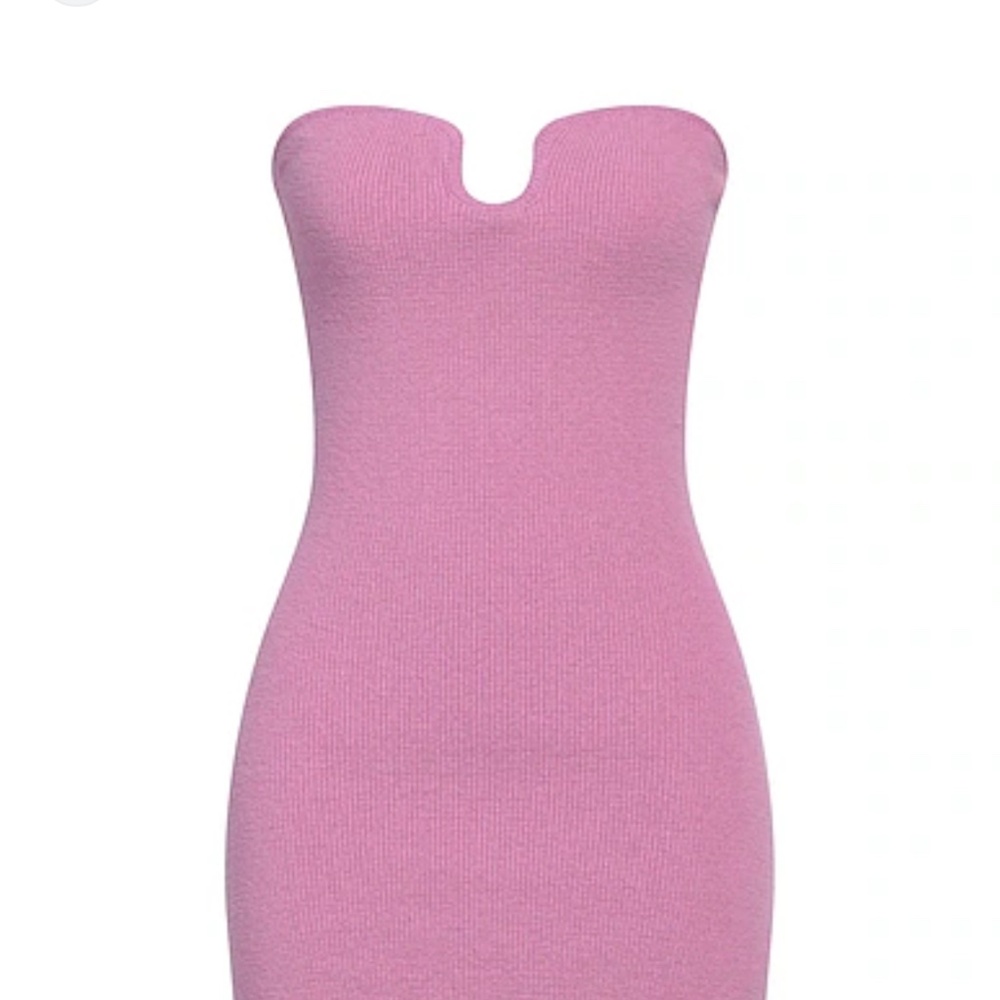 Nanushka Zina Strapless Organic Cotton Dress - Picture 3 of 3